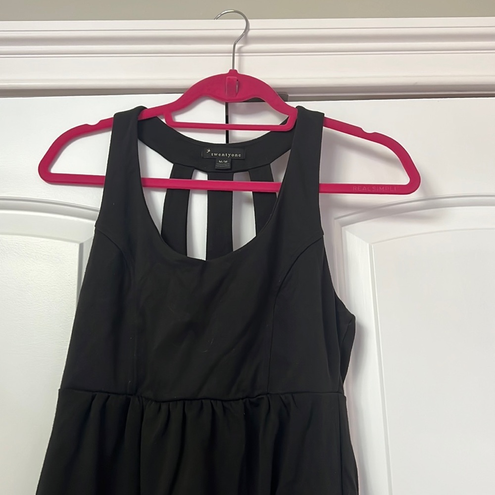 Black cotton dress